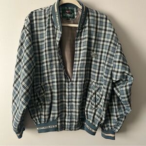 Vintage Septwolves plaid preppy bomber jacket XL